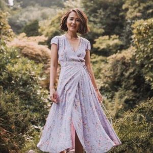 NWOT Reformation Carina Dress in lavender Floral